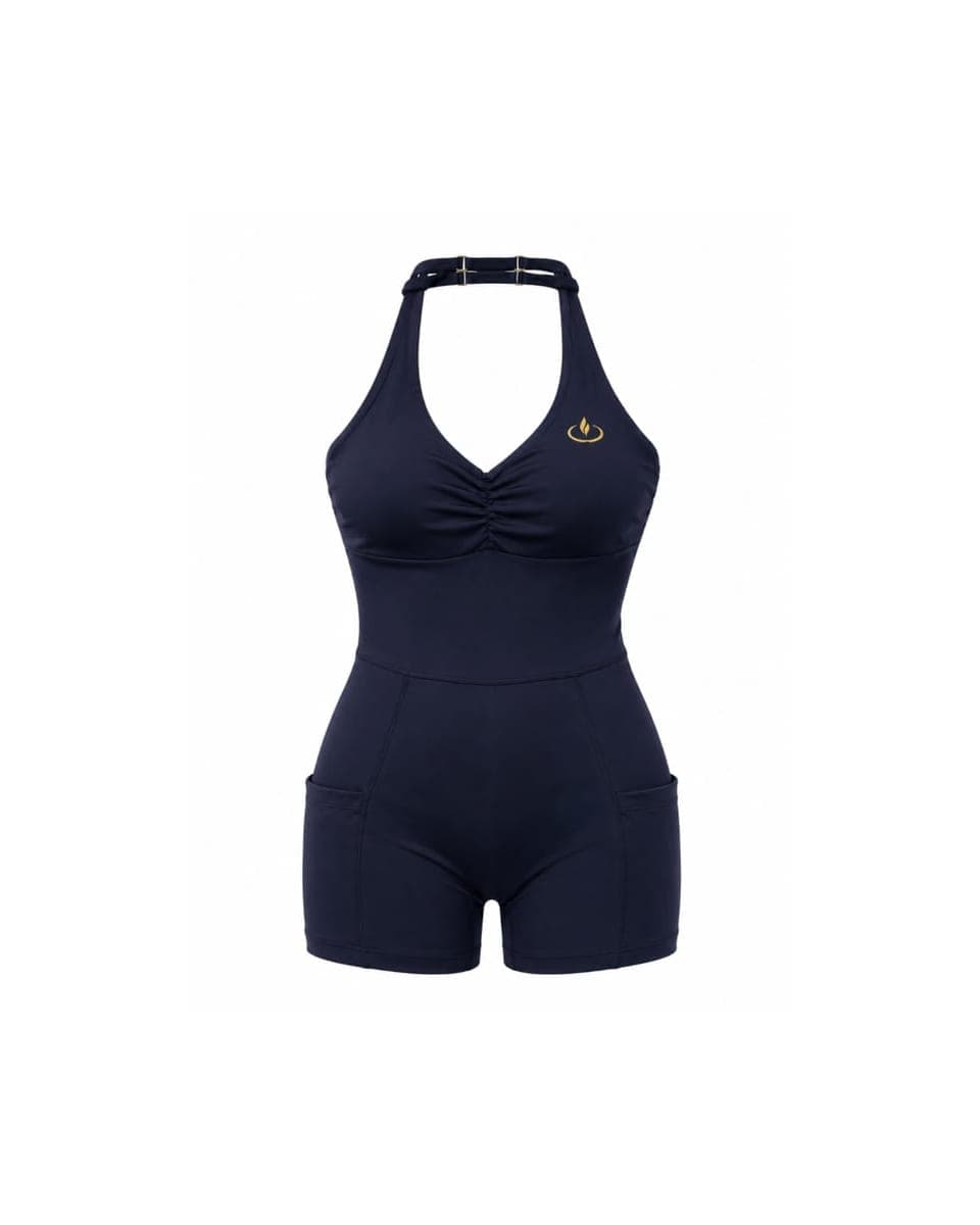 Allure Romper in Navy Blue, AEVAH activewear